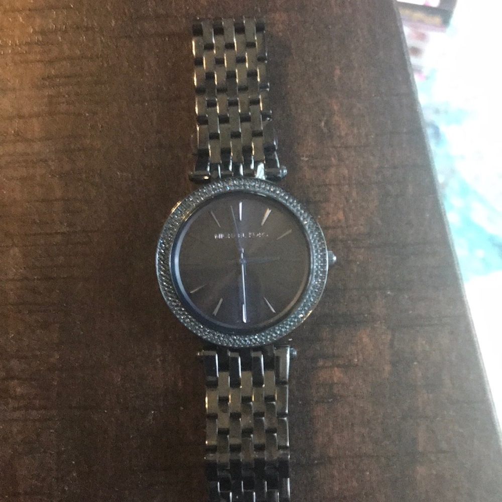 Michael Kors navy blue watch. Needs battery.